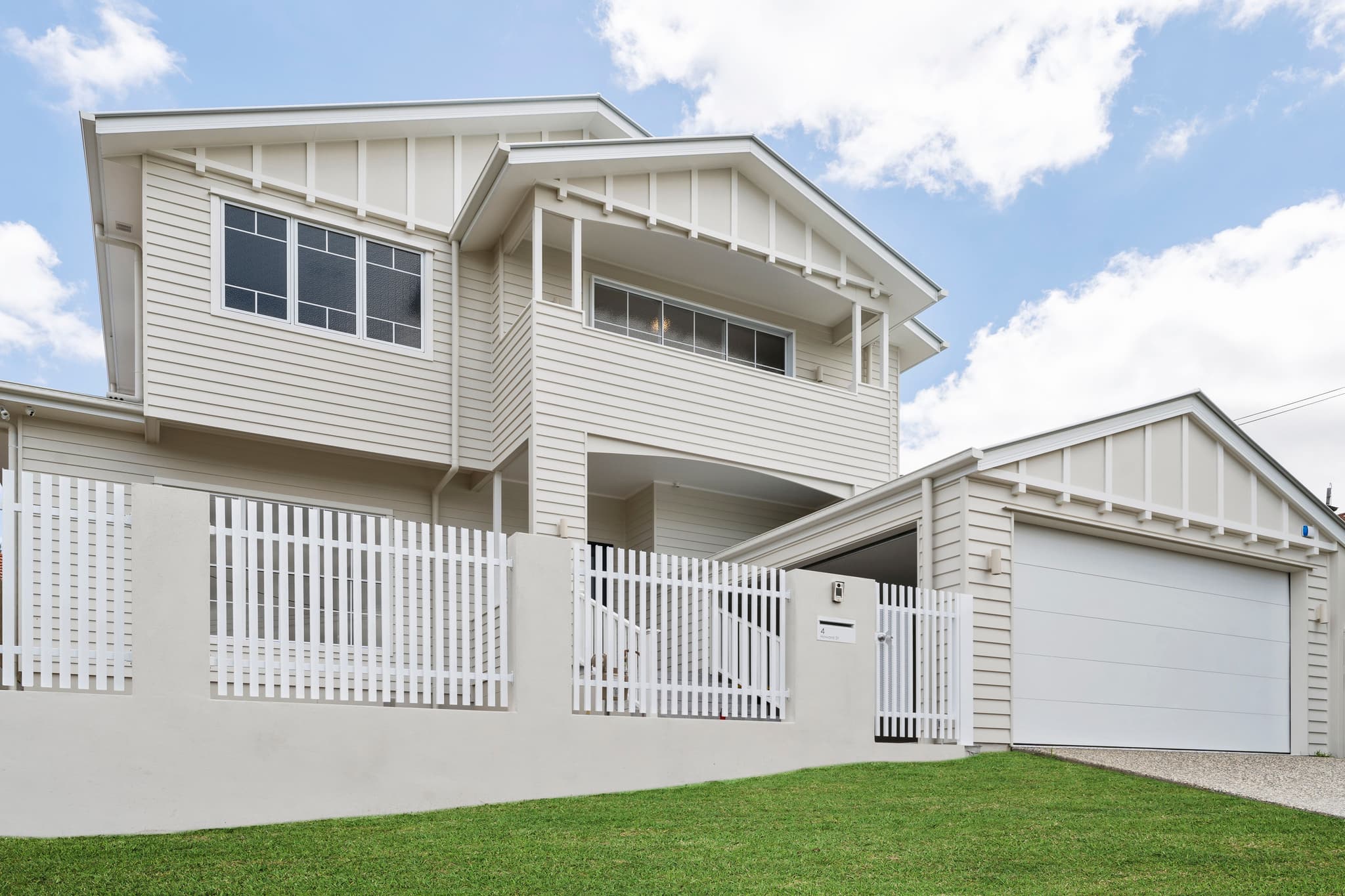 Custom two-storey home built by Flascon Construction Group in Brisbane
